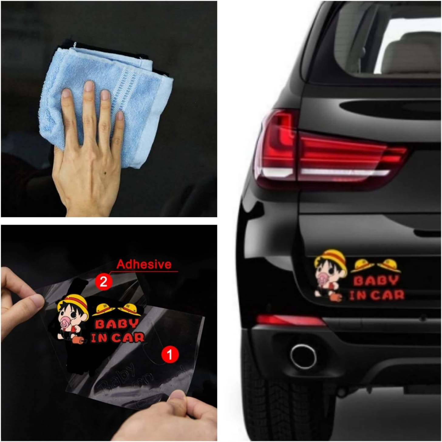 Baby on Board Car Sticker - Weatherproof Vinyl Decal for Car Bumper, Window, and Trunk - Cute Baby Graphic Design - Long Lasting & Waterproof image number 3