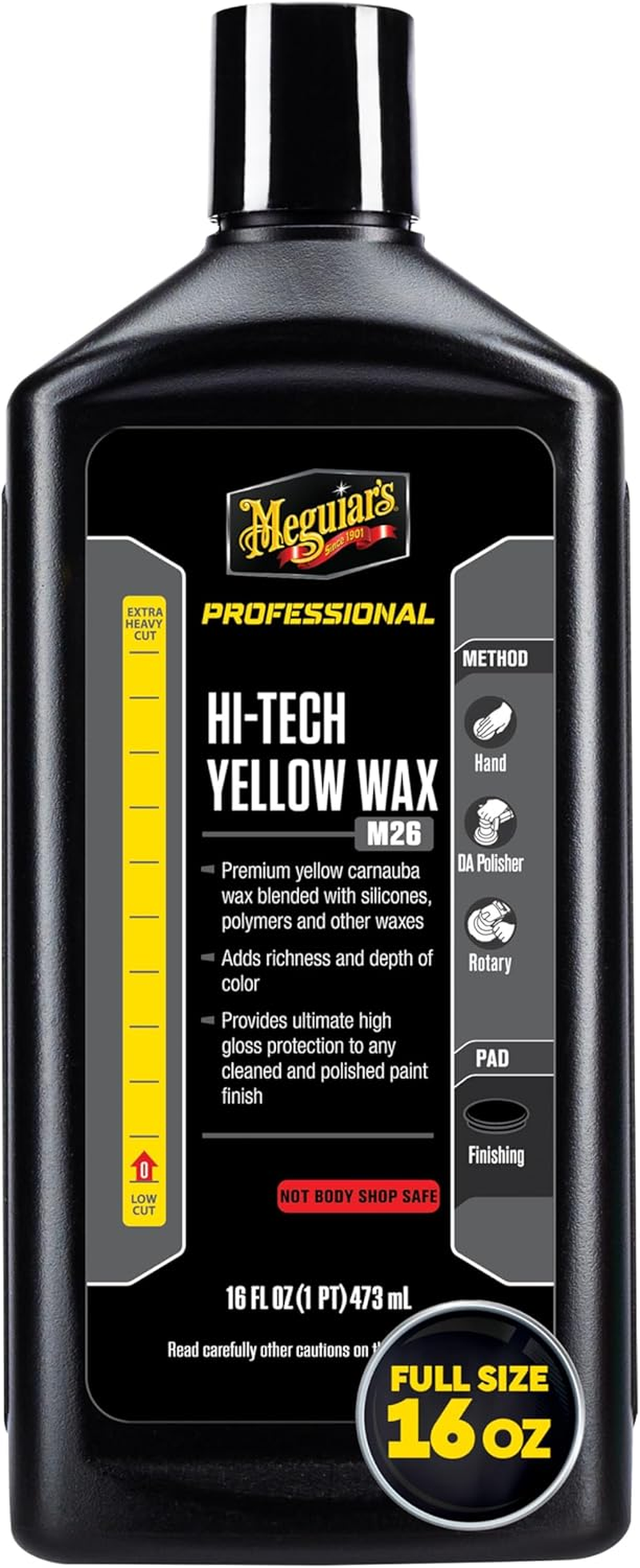 Meguiar'S M26 Mirror Glaze Hi-Tech Yellow Wax - 16 Oz. image number 5