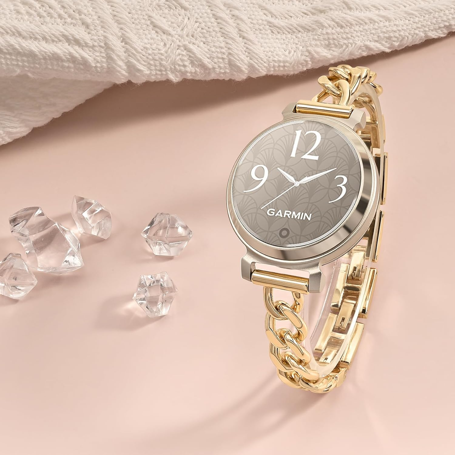 Wizvv Compatible with Garmin Lily 2 Metal Band, 14Mm Slim Metal Stainless Steel Adjustable Straps Replacement Bands Compatible for Garmin Lily 2 Classic Smart Watch Accessory for Women Men image number 3