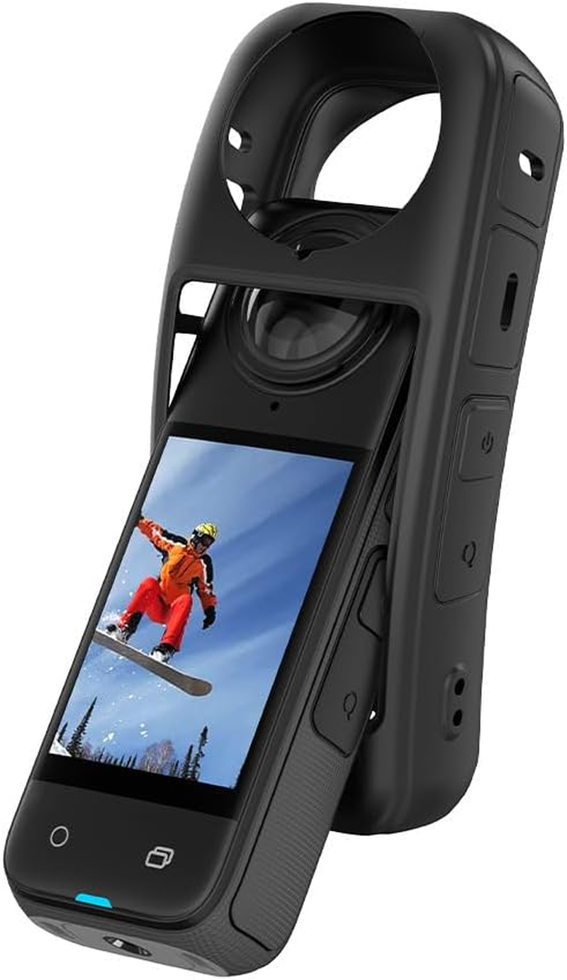 XICEN Insta 360 X4 Protective Case, Insta 360 X4 Accessories, Silicone Case Camera Protective Kit for Insta360 X4, X4 Panoramic Action Camera Protector Sleeve Cover Accessories image number 4