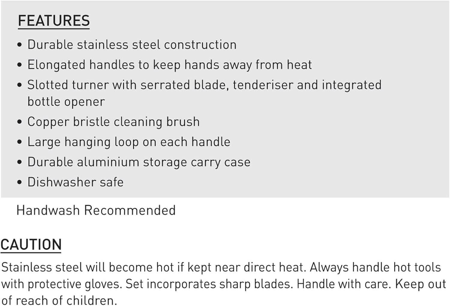 Avanti BBQ Essentials 18 Piece Tool Set image number 3