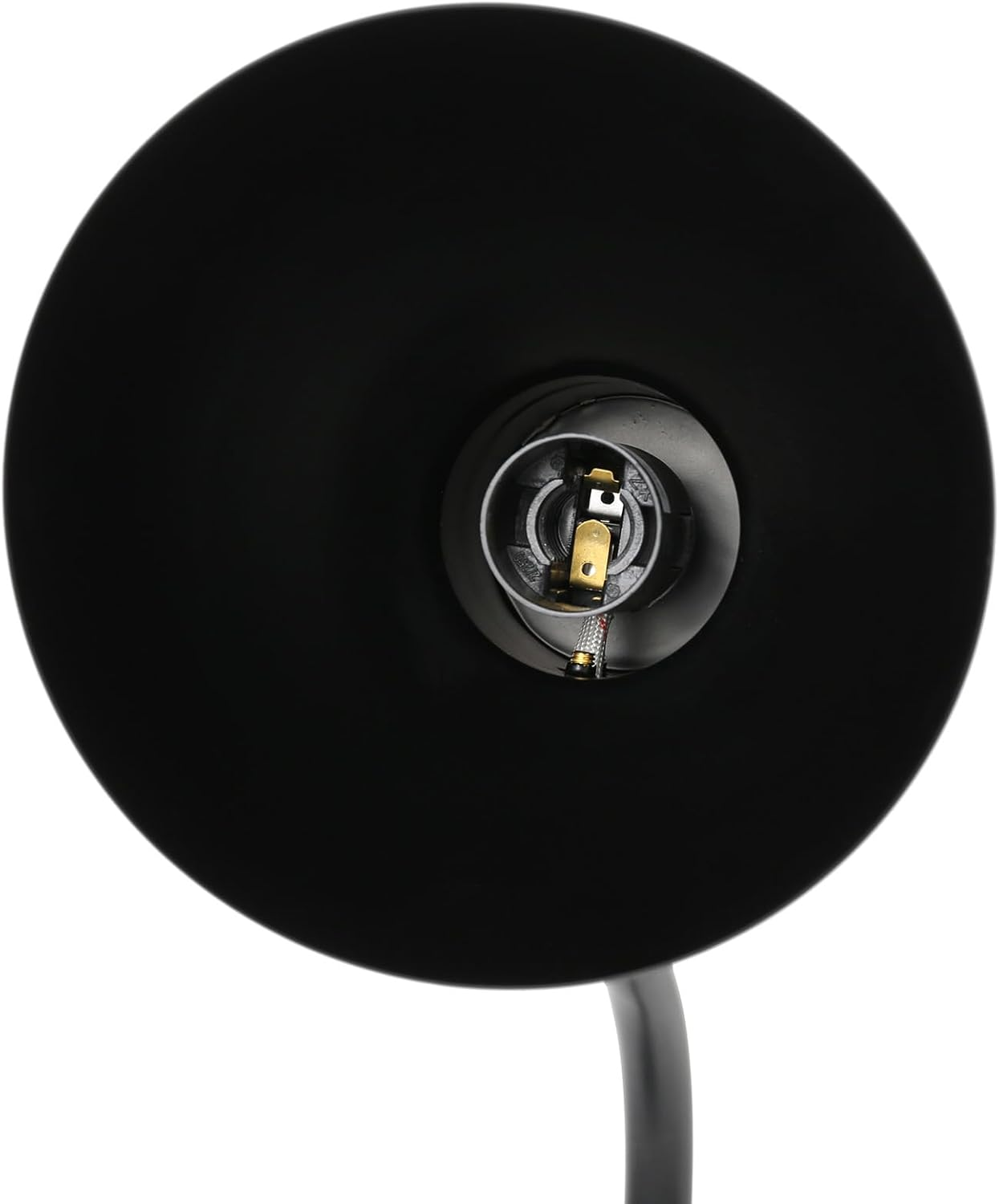 Lexi Lighting Eloise Touch Table Lamp, Touch Control Bedside Nightstand Reading Lamp, Flexible Head, Height 46Cm, E14 Bulb Base, Black Metal Desk Lamp for Bedroom Office Living Room - Cream image number 5