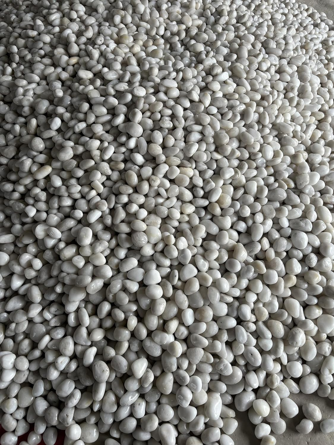 1KG White Natural Stone,Polished Pebbles for Garden,Landscaping,Aquariums image number 2