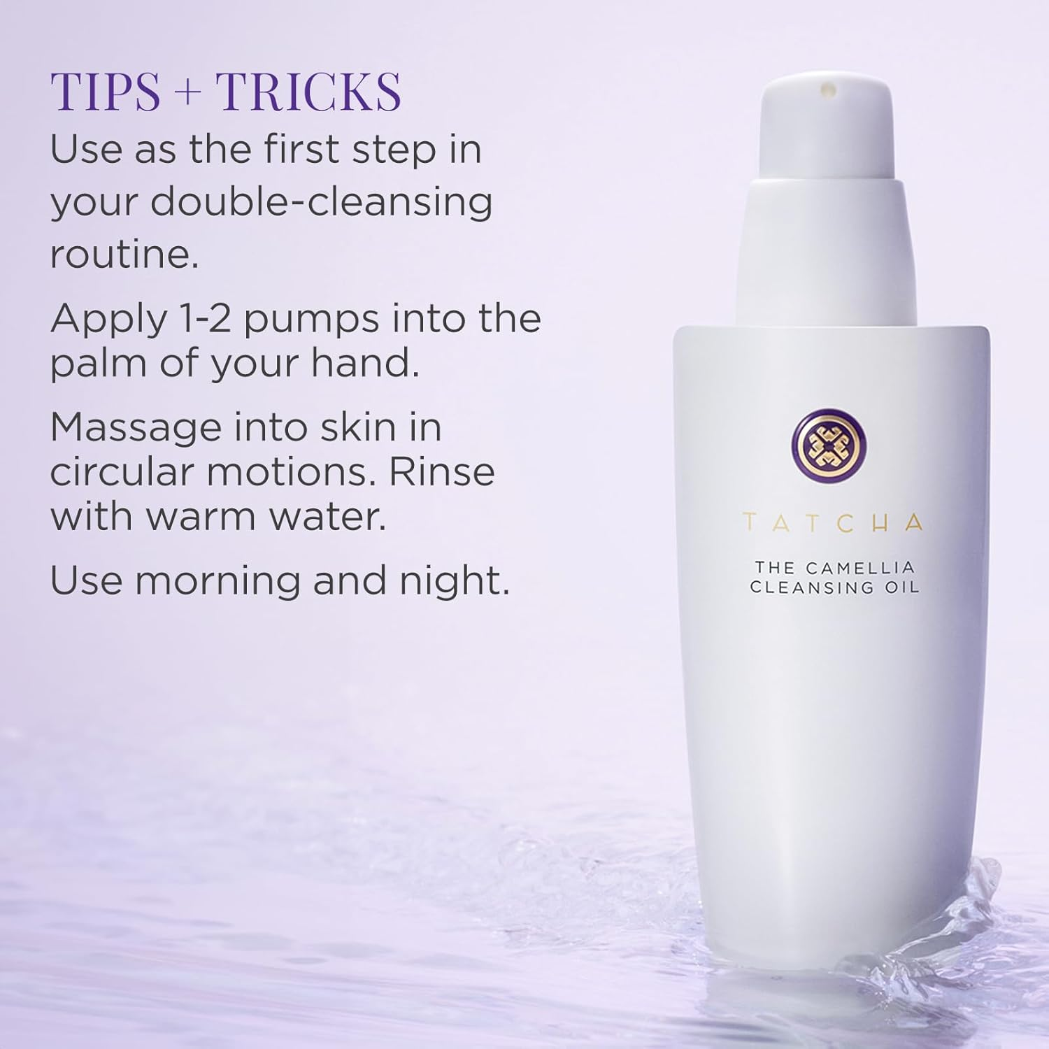 TATCHA 1-Step Camellia Cleansing Oil image number 2