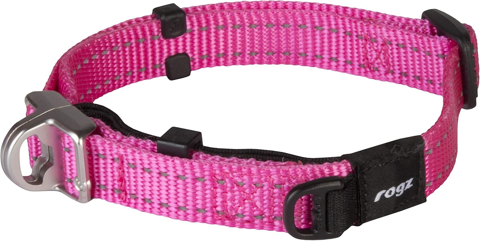 Rogz Quick Fit Stretch Escape Safety Dog Collar Pink Extra Large