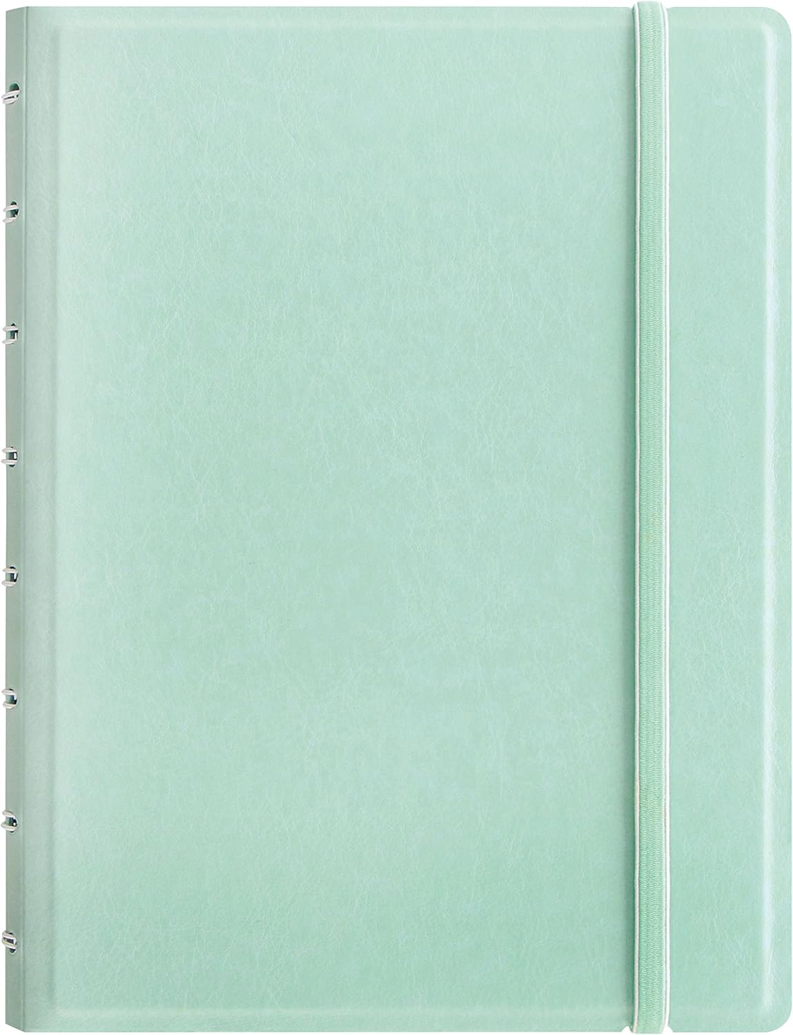 FILOFAX Refillable Pastel Notebook, A5 (8.25" X 5") Duck Egg - 112 Cream Moveable Pages - Index, Pocket and Page Marker (B115052U)