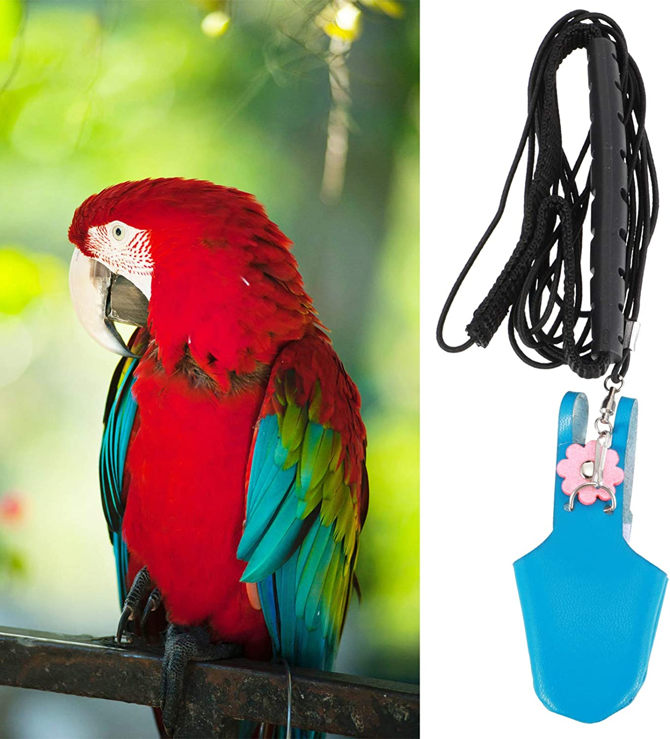 POPETPOP Cockatiel Flight Suit Parrot Diaper Flight Suit Light Diaper Nappy Pet Bird Parrot Clothes Parakeets Harness Leash Flying Rope Straps Outdoor Bird Flying Training Rope Budgie Vest Harnesses image number 6