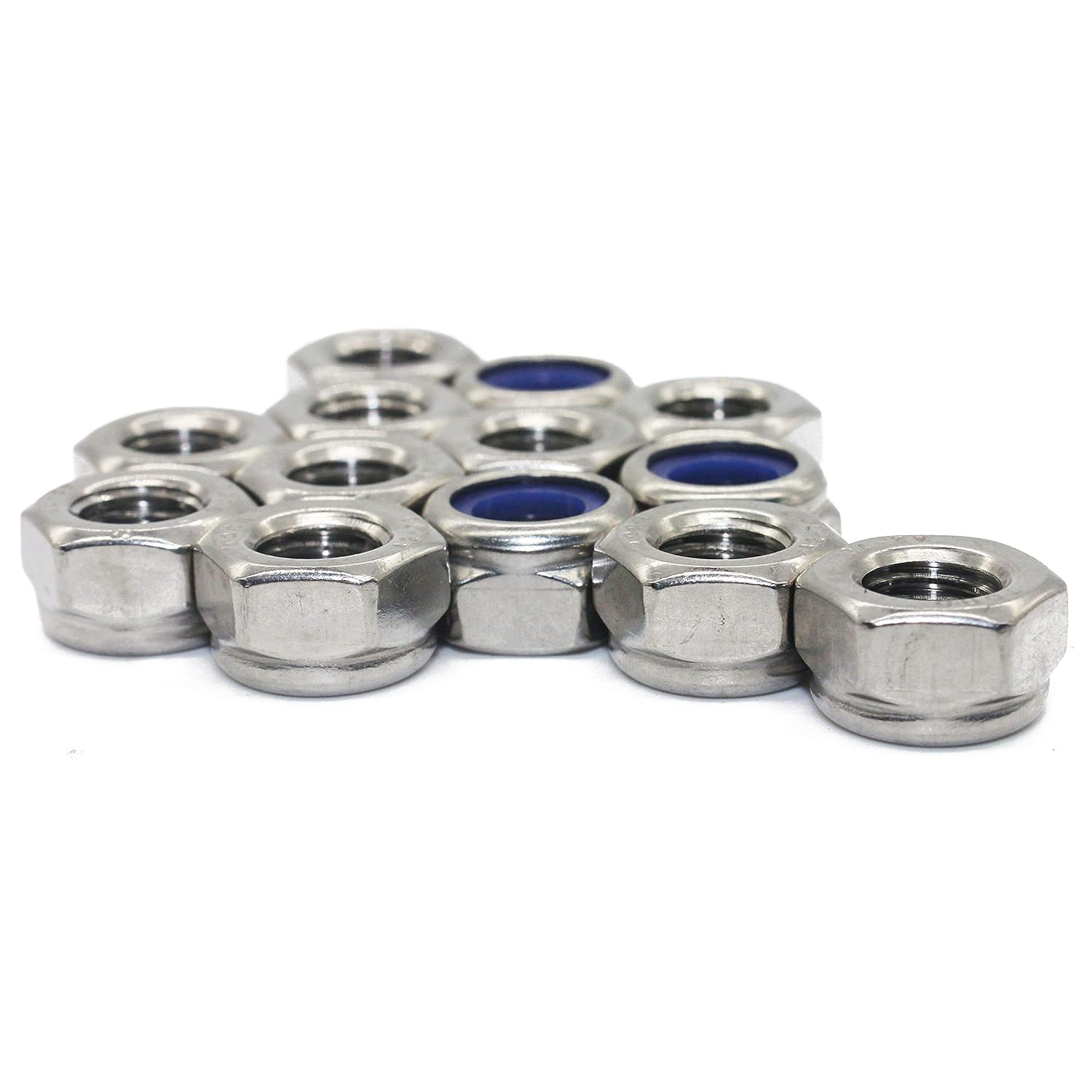 Locking Nuts M5 DIN 985 V2A Stainless Steel Clamping Nuts Stop Nuts Pack of 100 image number 2