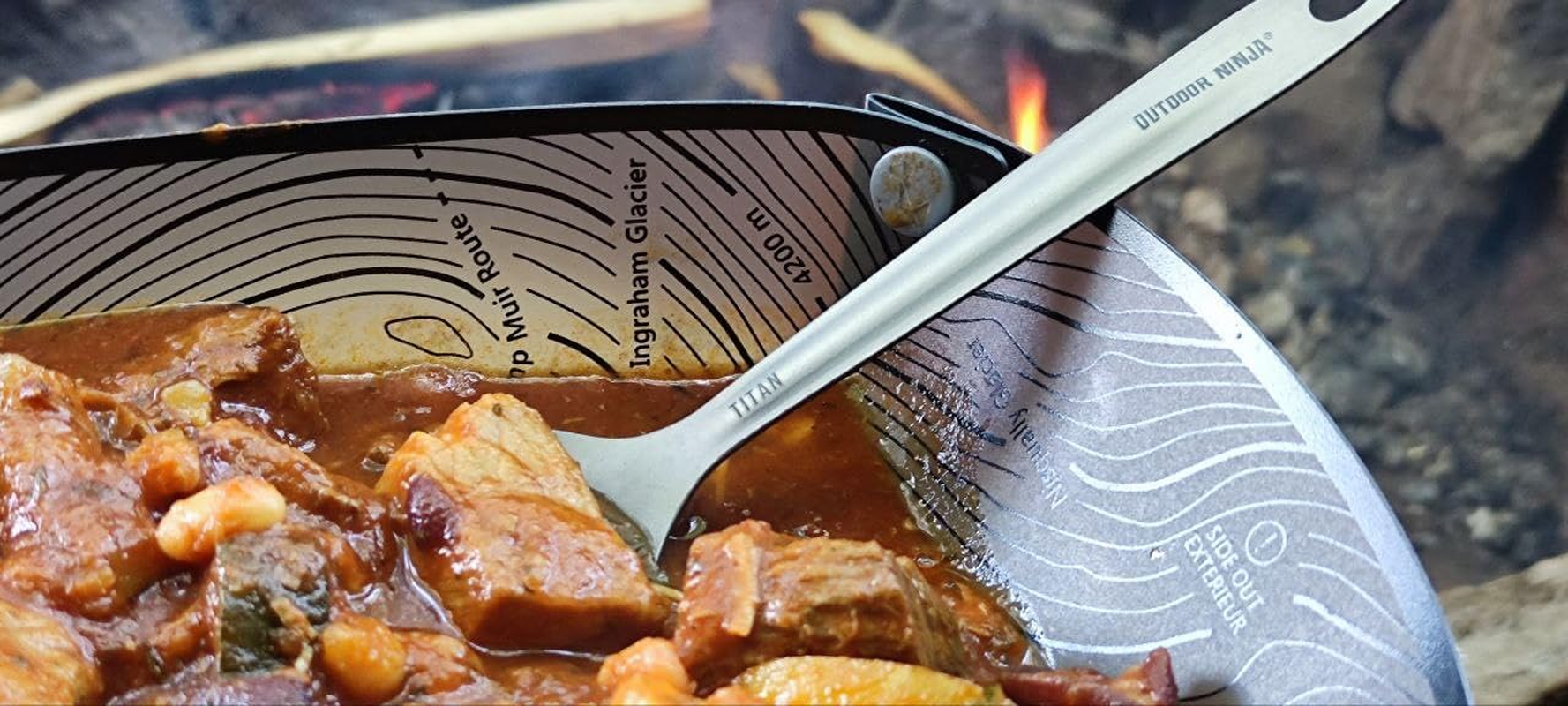 Outdoor Ninja Titanium Cutlery Set image number 6