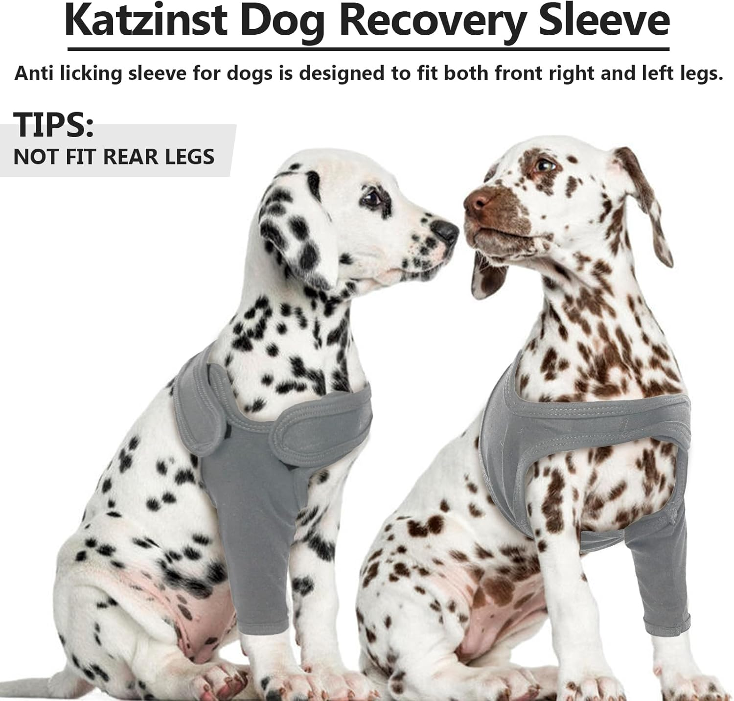 Recovery Sleeve Dog, Knee Support Dog Rear Leg, Elbow Bandage Dog, Elasticity Elbow Pads Front Right Left Leg for Wounds, Bandages, anti Licking for Dogs, Grey XL image number 6
