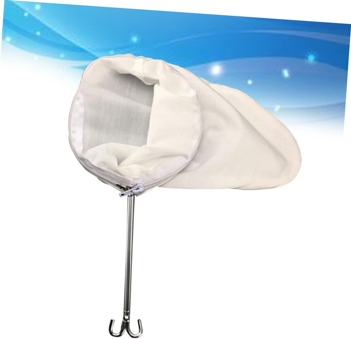 COHEALI Reusable Milk Tea Filter Bag Strainer for Drip Coffee Tea Brewing Stainless Steel Handle S image number 3