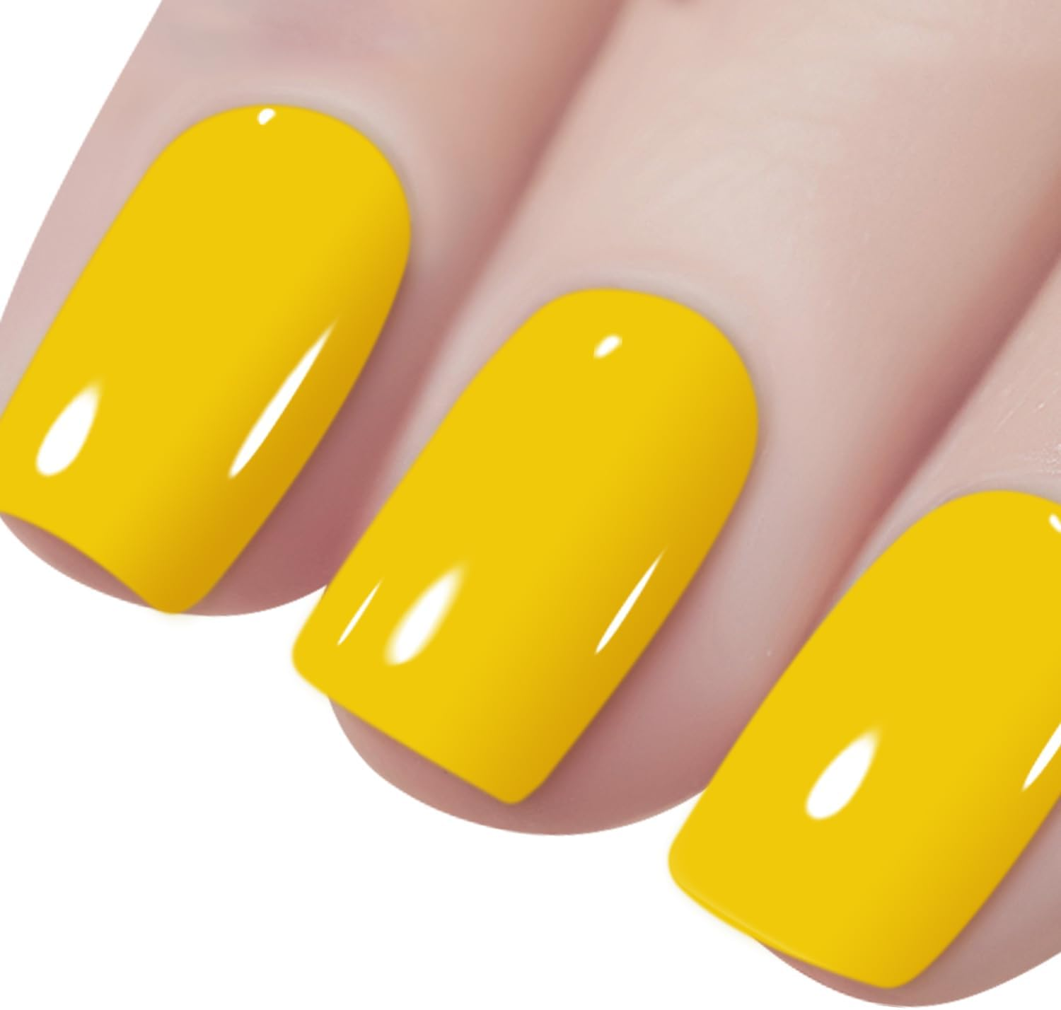 Vishine 16ML Gel Nail Polish 1Pcs Canary Yellow Color Gel Polish Long-Lasting Nails Gel Soak off Fall Gel Nail Polish Nail Art Manicure Salon at Home, 0.54OZ L003