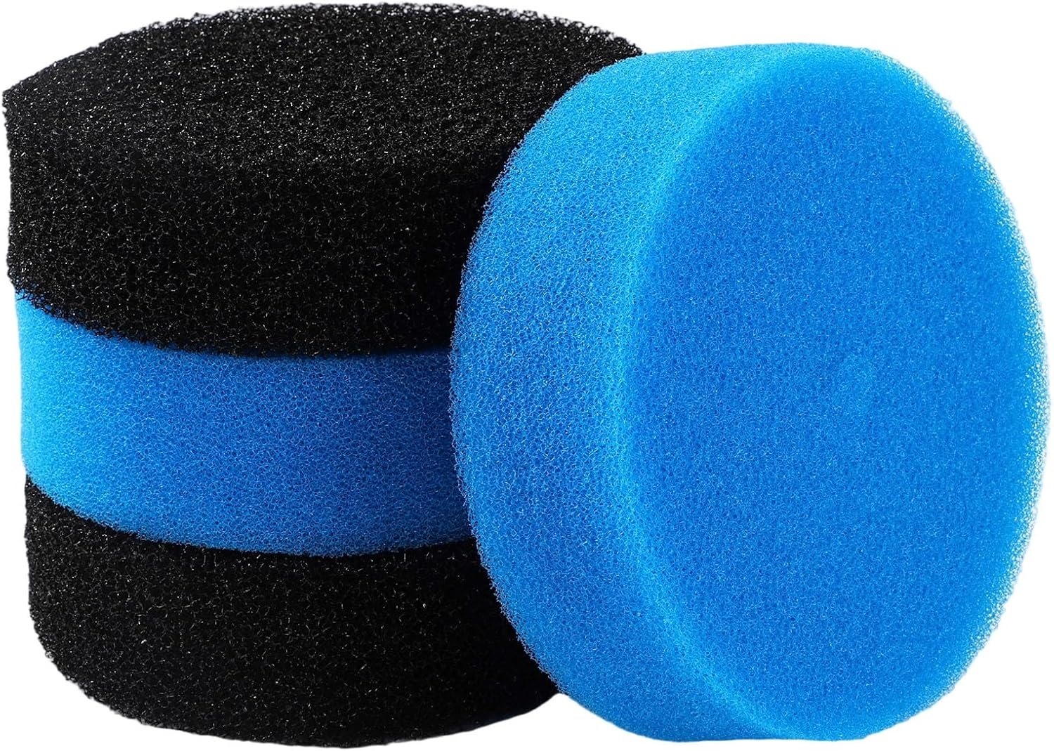 4Pcs Coarse and Fine Filter for 871980012549, Blue and Black Pond Replacement Filter Pads for Outdoor Ponds Qfp900 Qfp1250Uv image number 1