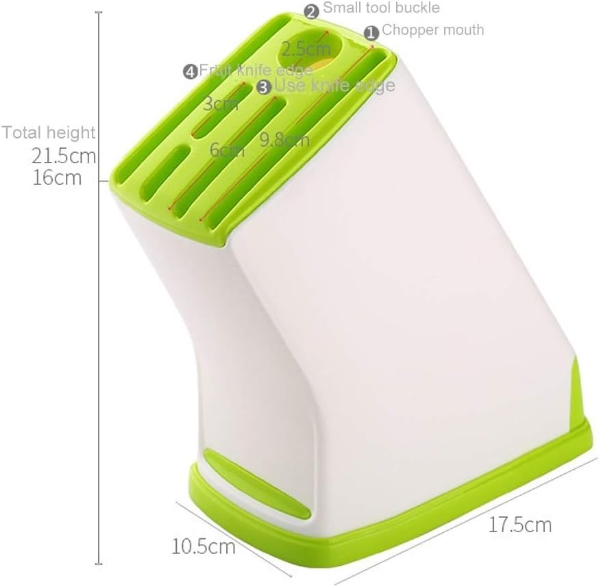 Kitchen Shelf Multifunction Kitchen Accessories Plastic Knife Rack Storage Rack, Size: 17.5 * 10.5 * 21.5Cm (Green) Kitchen Shelf (Color : Taupe)