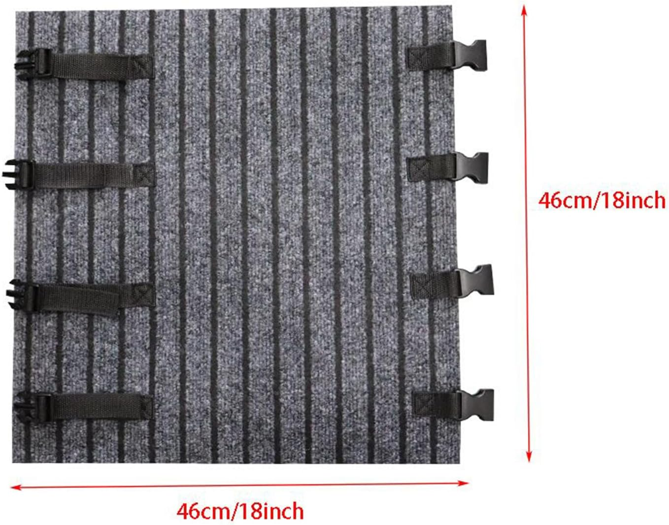 Rv Step Covers, Rv Step Carpet Wrap around 46X46Cm, Flexible Buckle Anti-Slip Double-Layer Backing Design Pad for Motorhome, Trailer, Car, Polyester, Adjustable Fit