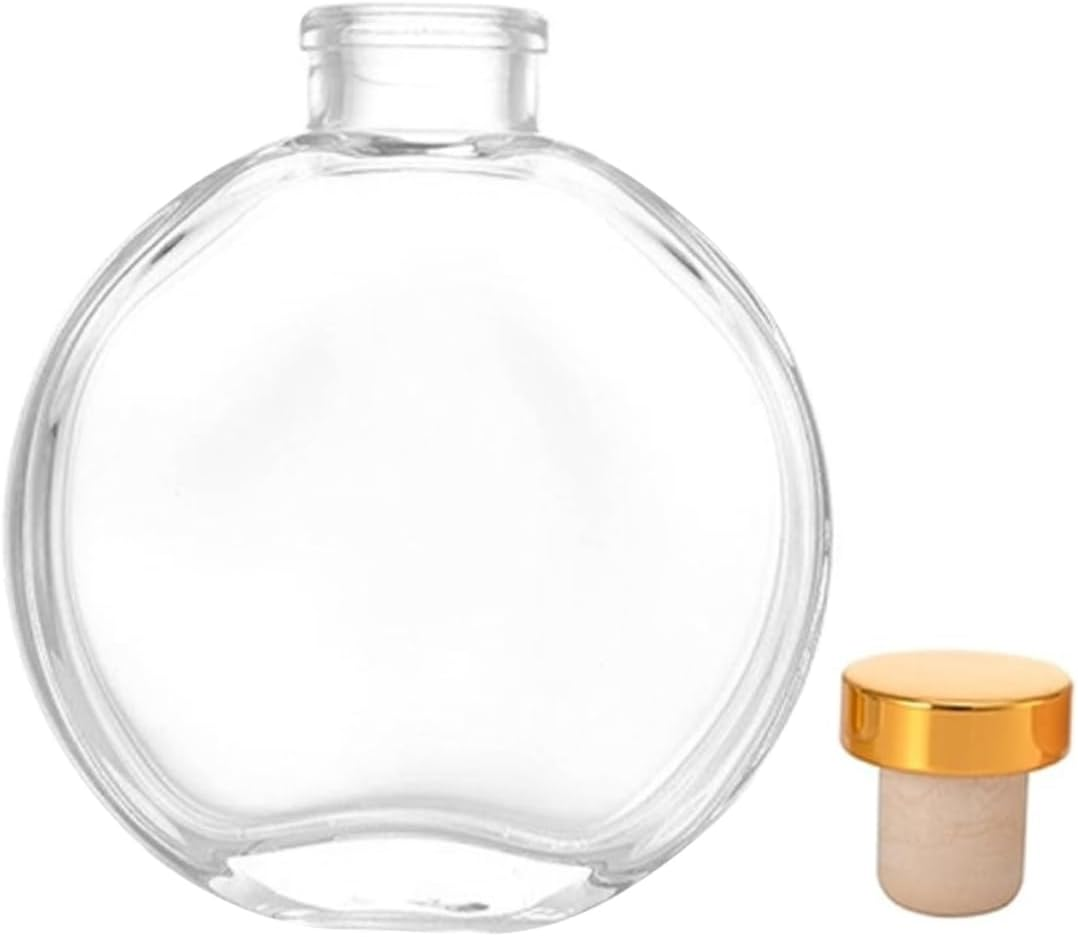 5Sets Refillable Glass Aromatherapy Diffuser Bottle Elegant Household Fragrance Dispenser for Essential Oils Home Decor Office Use image number 3