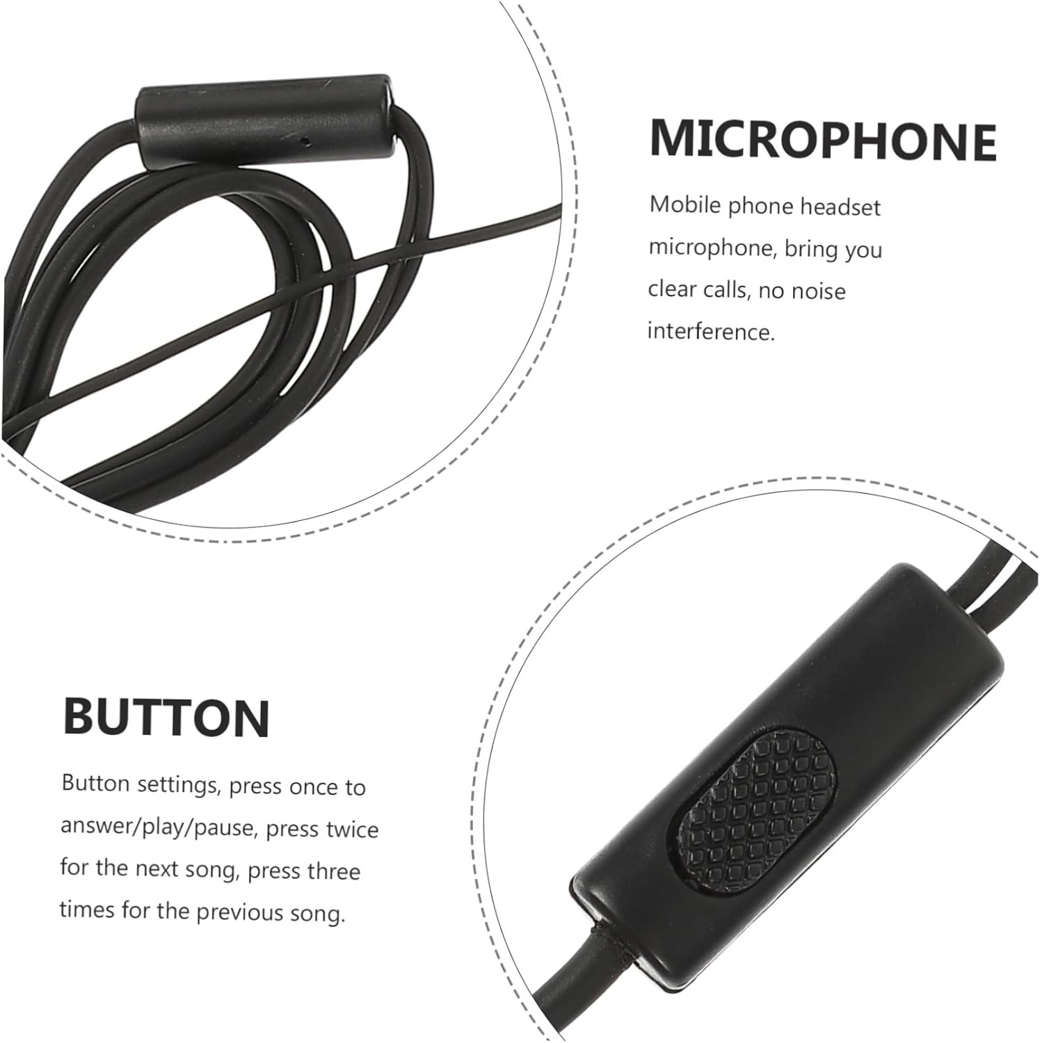 OKUMEYR Elf Ear Headphones In-Ear Earphone Microphone for Phone Tablet Wired Design for Running and Boys and Girls image number 2