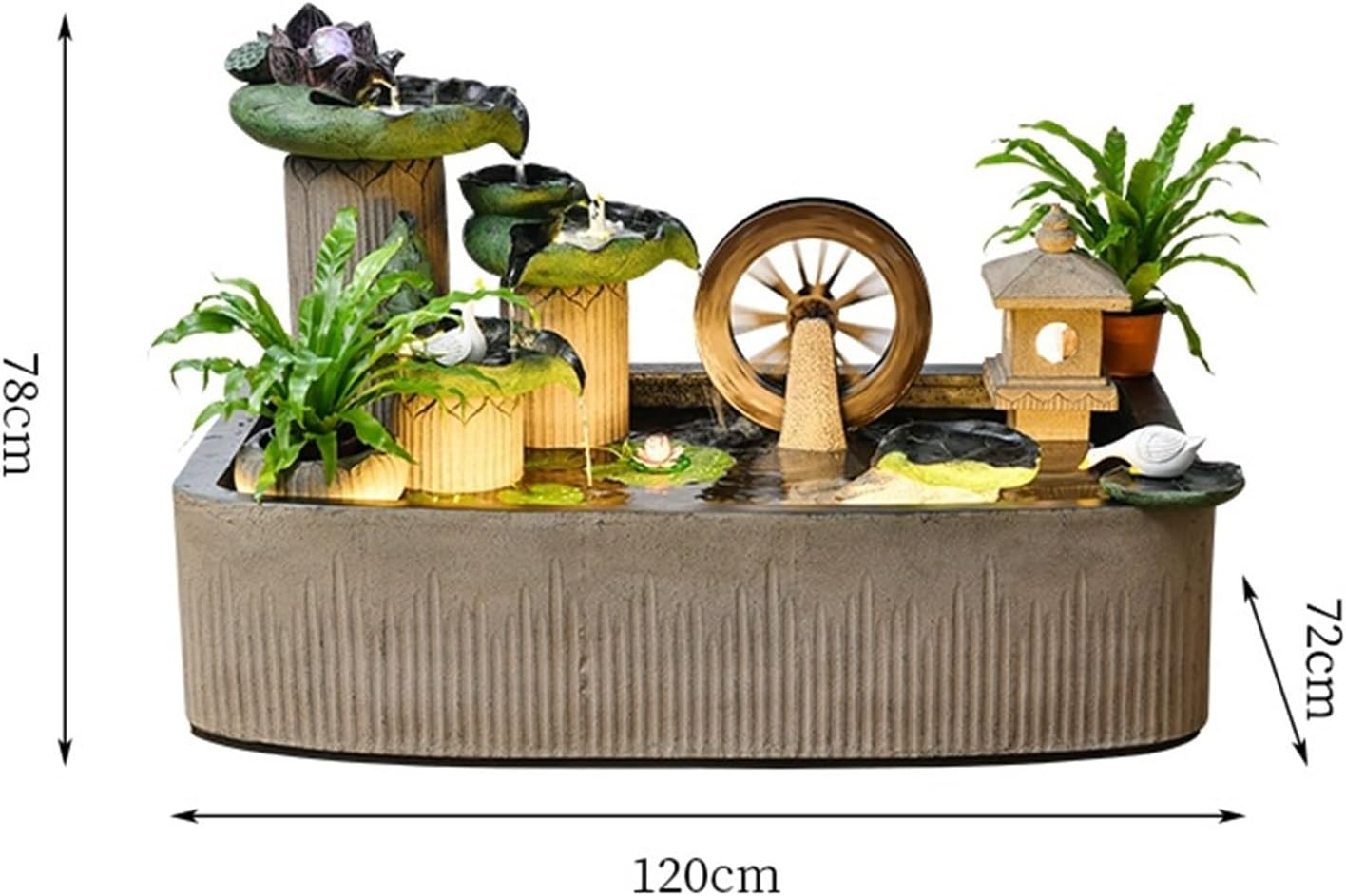Outdoor Fountain Courtyard Fish Pond Water Decoration, Garden Circulating Fountain, Office Landscape