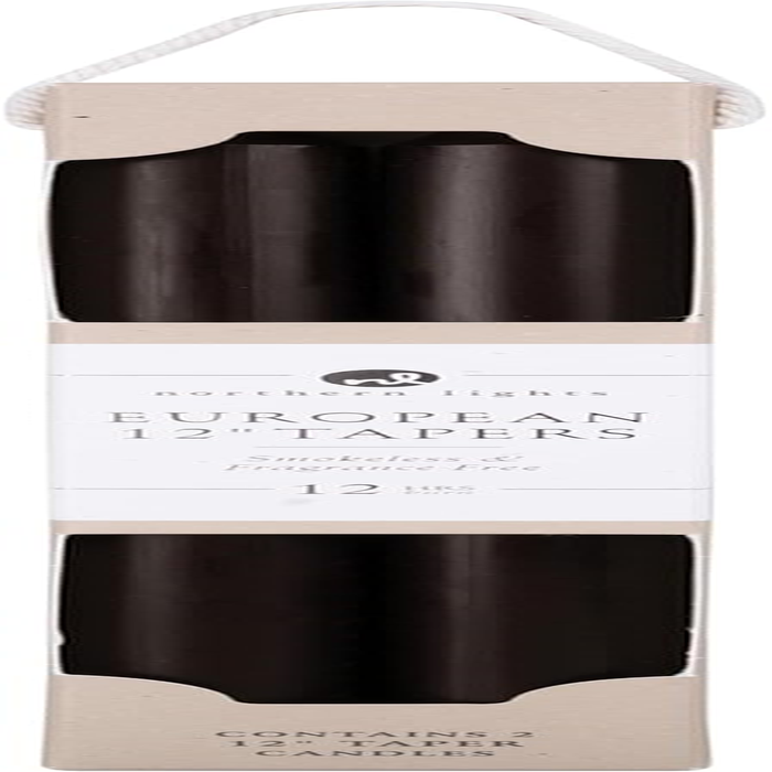 Northern Lights Candles - 12" 2PK Premium Tapers, Soft Pink - 72882