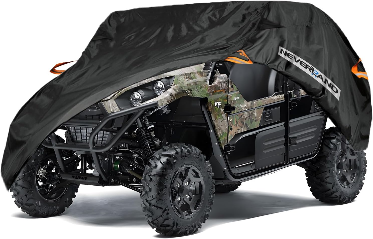 NEVERLAND UTV Cover Heavy Duty Ranger Cover Waterproof 4-6 Seater Side by Side Covers 4 Door All Weather Storage Reflective Strip Compatible with Polaris RZR XP Can Am Defender Maverick Yamaha Sxs image number 6