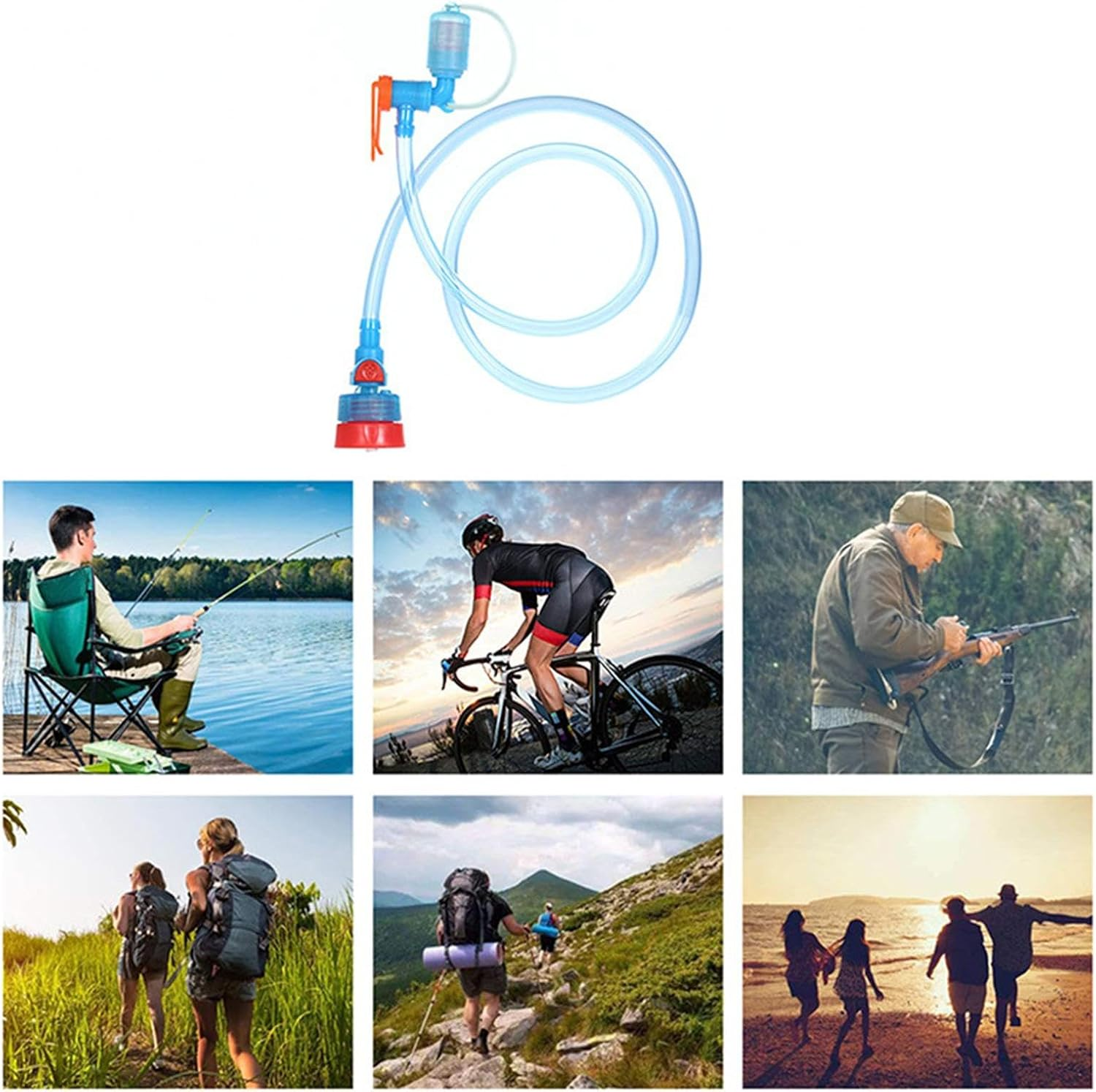 Leakproof Water Bladder - Hydration Tube for Hydration Pack | Hydration Tube, Portable Water Bottle Accessories for Hiking, Fishing, Climbing, Rafting, Camping, Outdoor Activities and Travel image number 3