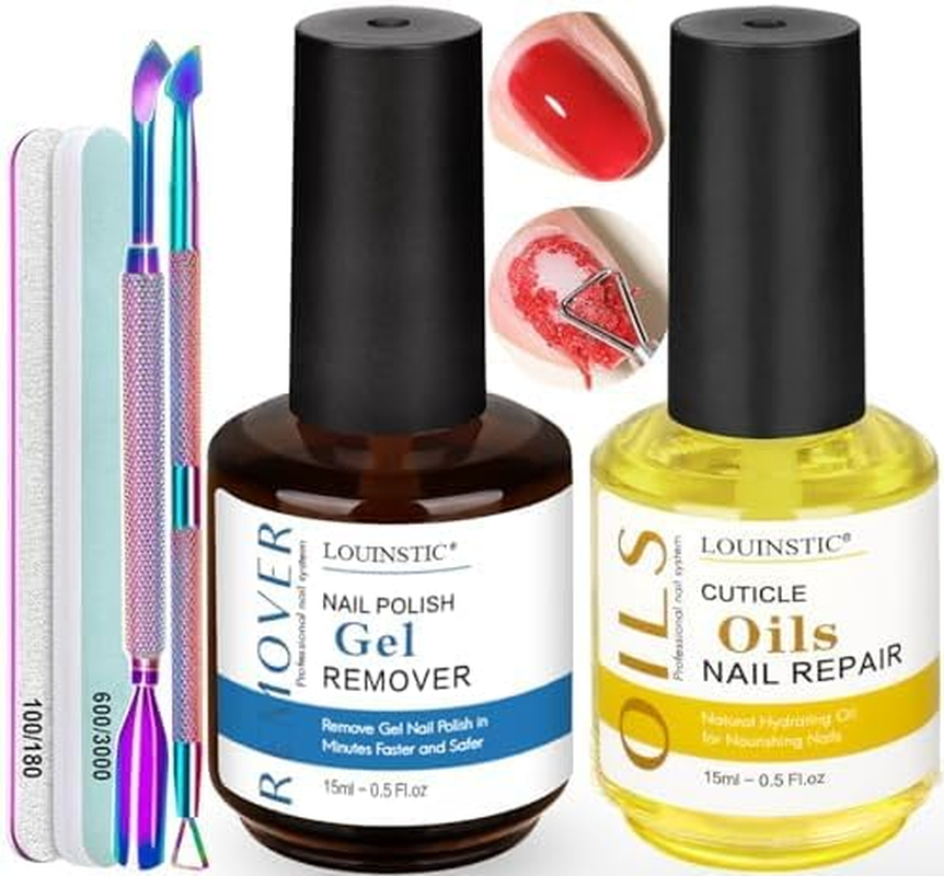 Gel Polish Remover, Gel Remover Kit Includes Cuticle Oil and Nail Polish Remover Tool No Soaking or Wrapping Removes Gel Polish in 2-5 Minutes image number 4