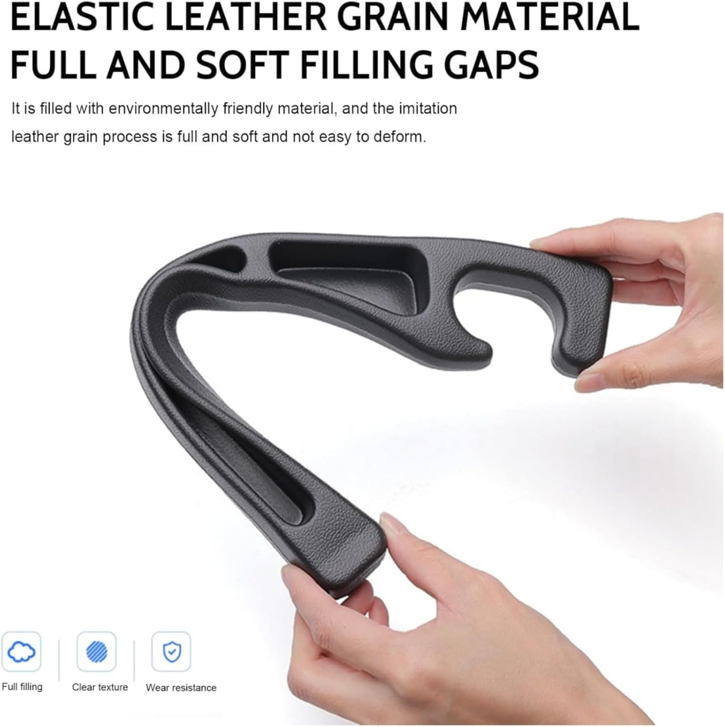 GHQHSQ 2PCS No Drop Seat Guard,2025 New Car Seat Side Gap Filler Organizer, Drop Seat Guards for Cars (Black 2Pcs) image number 4