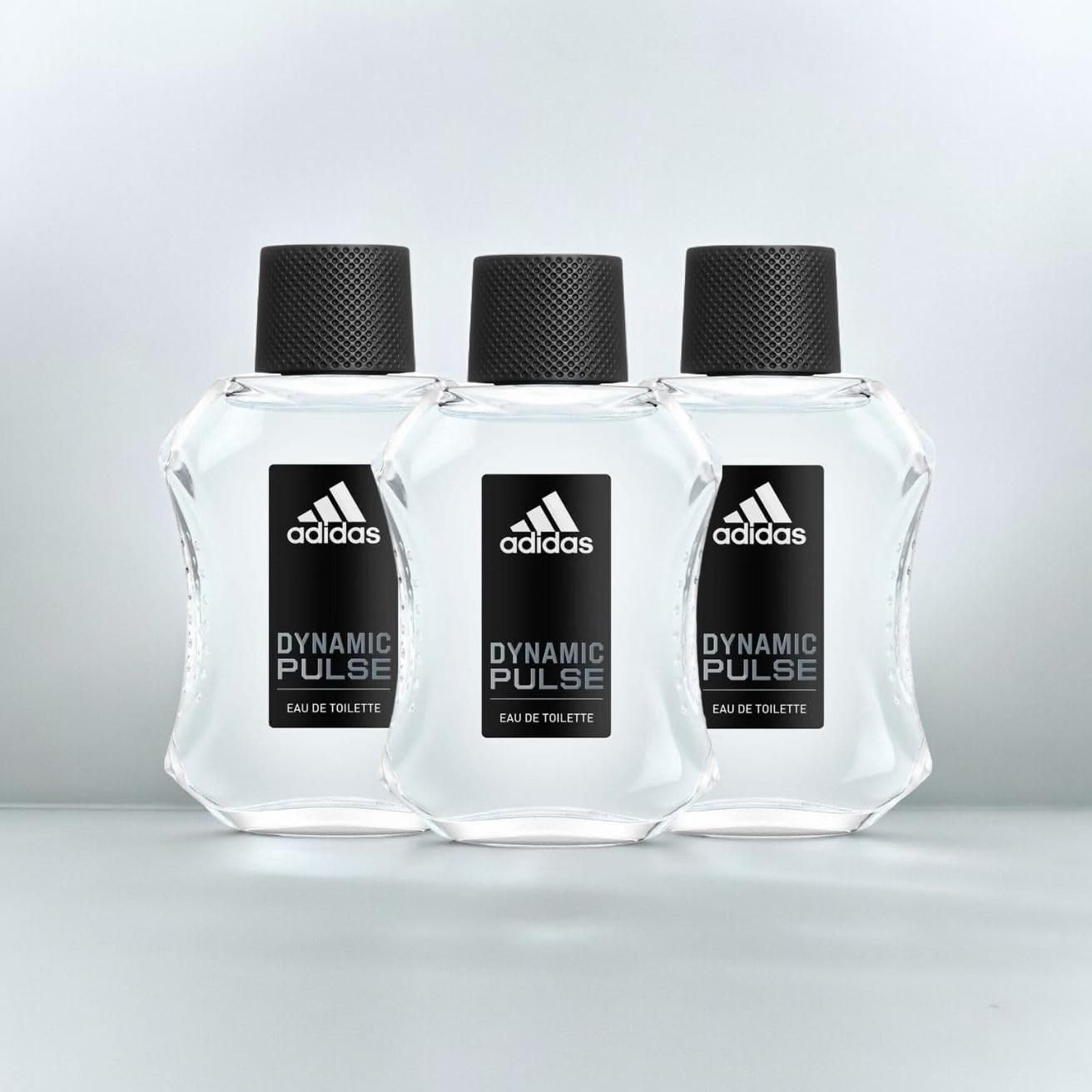 Adidas adidas Dynamic Pulse 2023 EDT 3.4 Fl Oz (100 Ml) X 3 Piece Set, Men'S Perfume