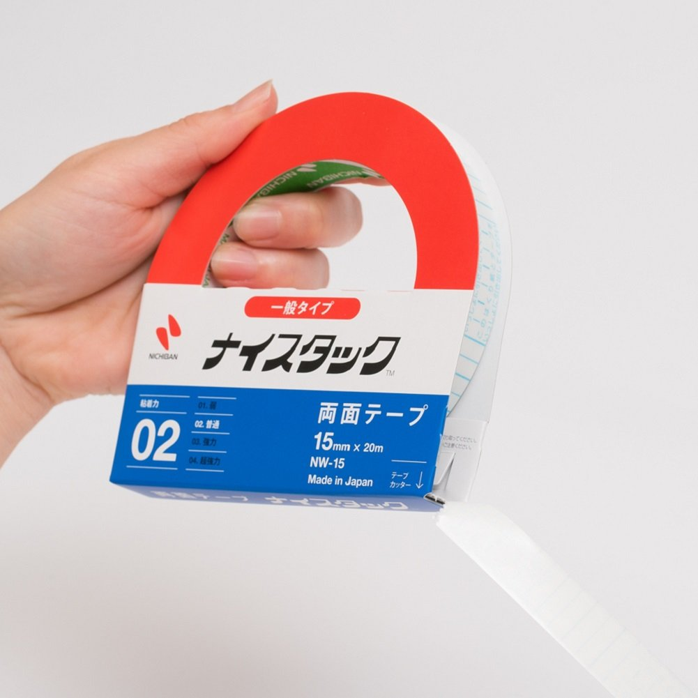 Nichiban NW-20AZ2P Double-Sided Tape, Nice Tack, General Type, 2 Rolls, 0.8 Inches (20 Mm) X 32.8 Ft (10 M) image number 3