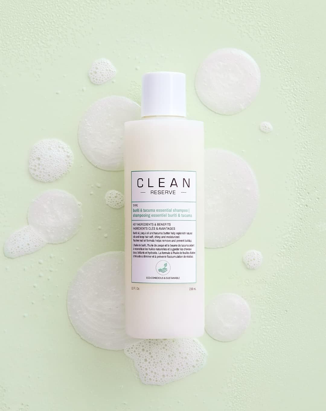 Clean Reserve Buriti and Tucuma Essential Hair Shampoo 269 Ml image number 3