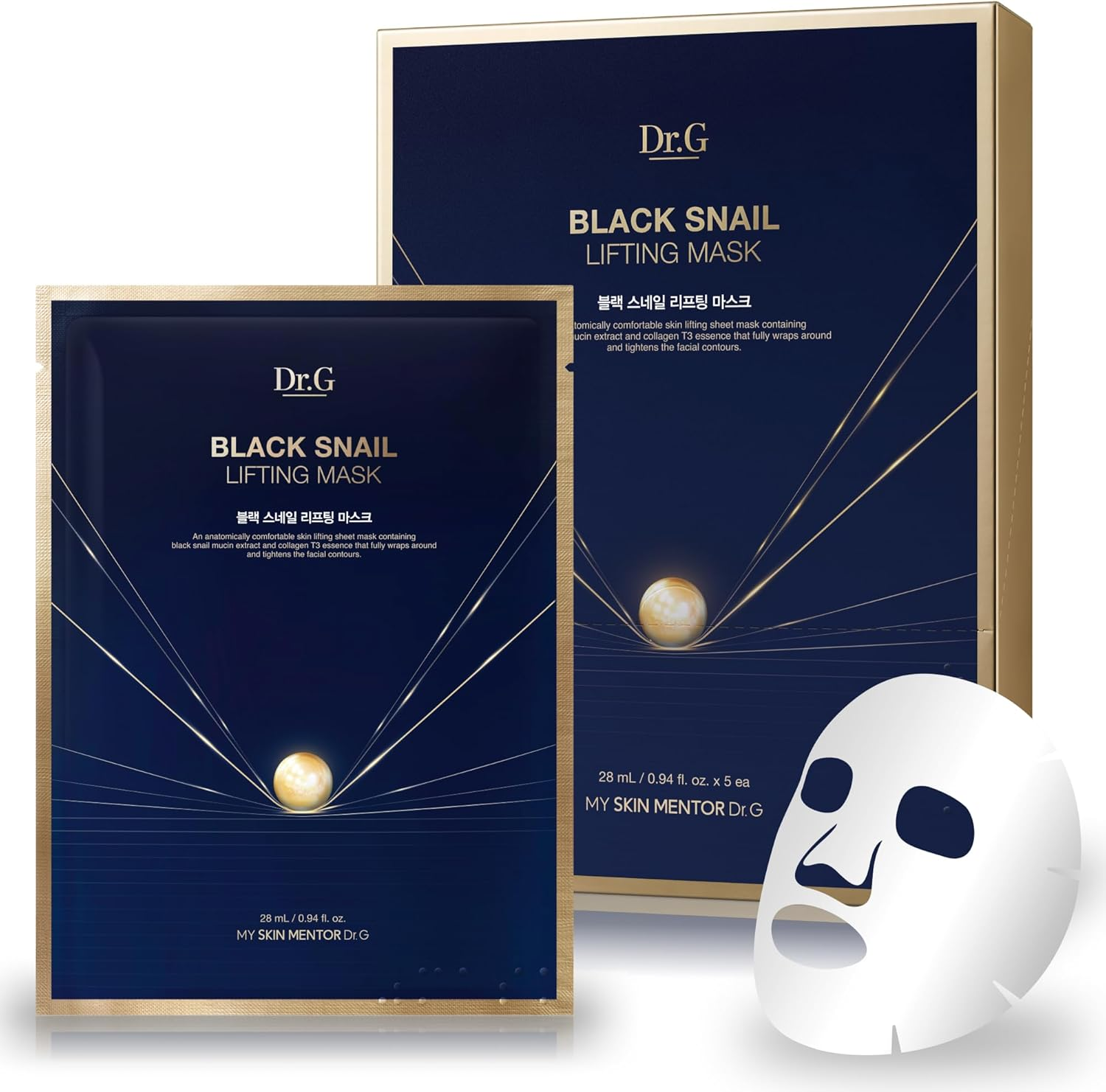 Dr.G Black Snail Lifting Mask 5Ea