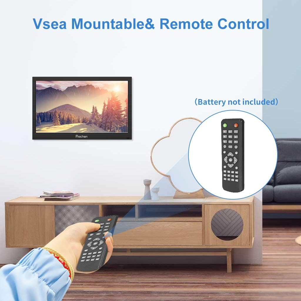 11.6 Inch CCTV HDMI Monitor 1366X768 Display Portable CCTV Monitor Small TFT LCD CCTV Color Screen Built-In Speaker with HDMI-VGA-AV-BNC Function for Car/Dslr/Pc/Dvd/Car Rearview Mirror Camera image number 1