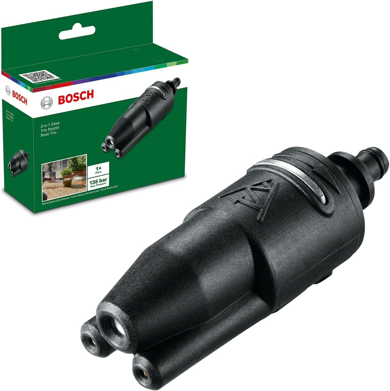 Bosch Trio Nozzle for High Pressure Washers Easyaquatak, Universalaquatak, and AQT Models image number 1
