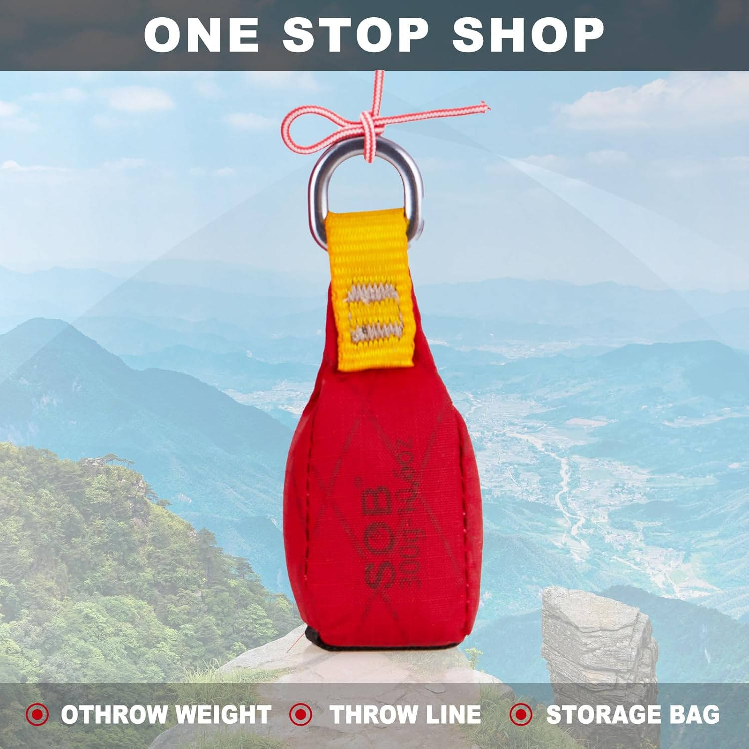 SOB Outdoor Throwing Bag for Arborists and Climbing - Pack of 2 with D-Ring, Multipurpose Bag for Rocks and Trees (Climbing Sandbag) image number 2