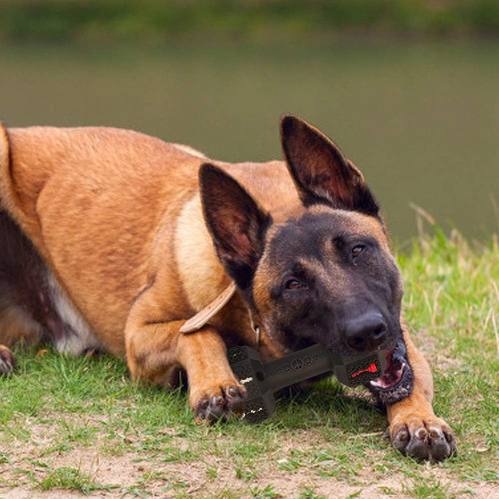 Hswaye Dog Chew Toys for Aggressive Chewers,Food Grade Non-Toxic Dental Pet Toy,Tough Durable Indestructible Dog Toys for Medium Large Dogs.Black. - Medium 6.3In Black image number 5