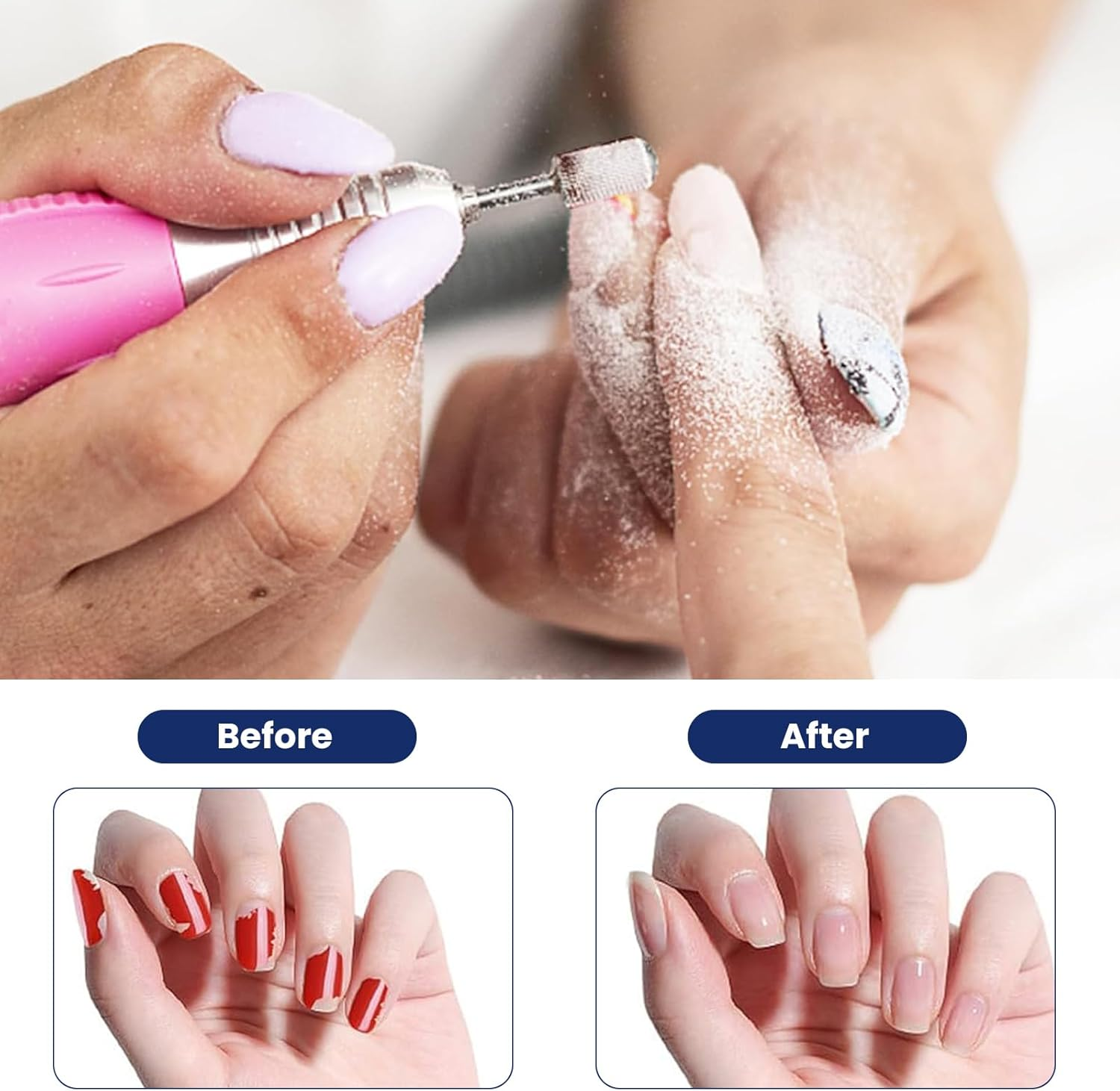 100 Pcs Nail Drill Bits Sanding Bands for Nail Drill 180 Fine Grit Nail File Sanding Bands - Nail Drill Bits and Nail Supplies to Stock Your Nail Tech Supplies with Tools image number 2