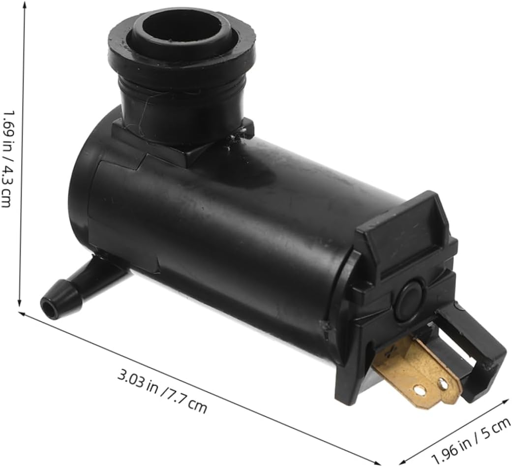 TINEASUR Universal 24V Windshield Washer Motor Pump for Car Van Truck with Large Hole, Washer Fluid Hose Replacement Assembly for Automotive Windscreen Cleaning image number 5