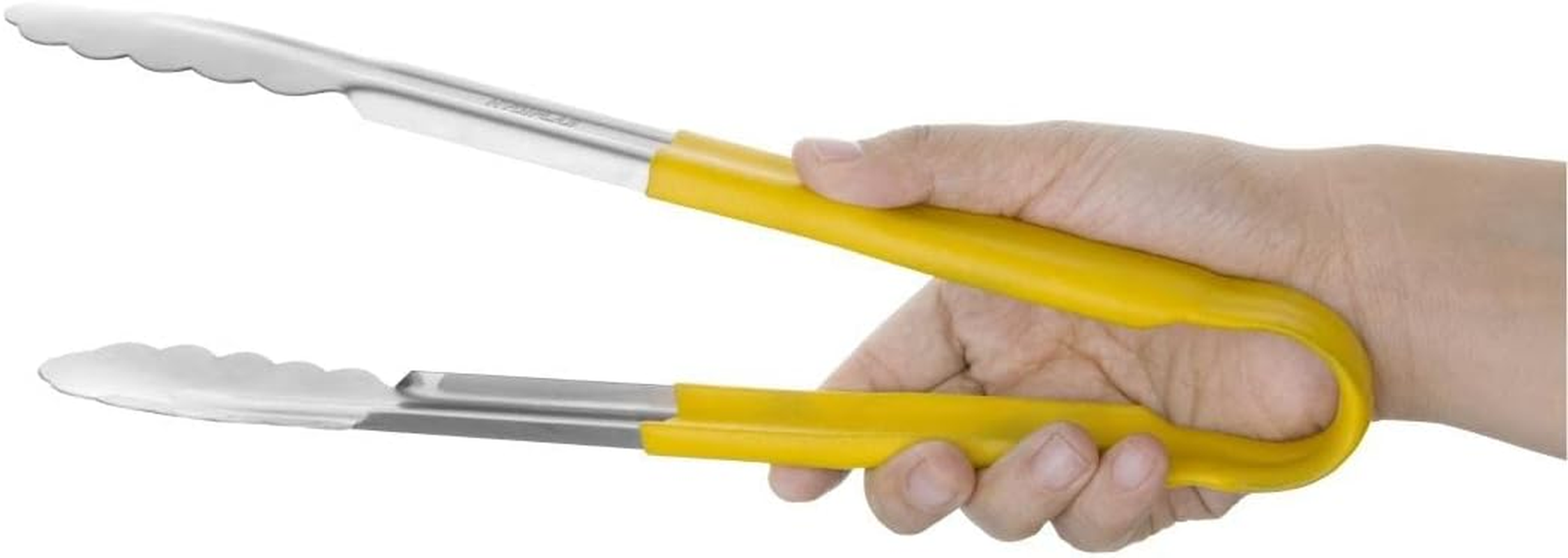 Hygiplas Colour Coded Serving Tong, 300 Mm Size, Yellow image number 5