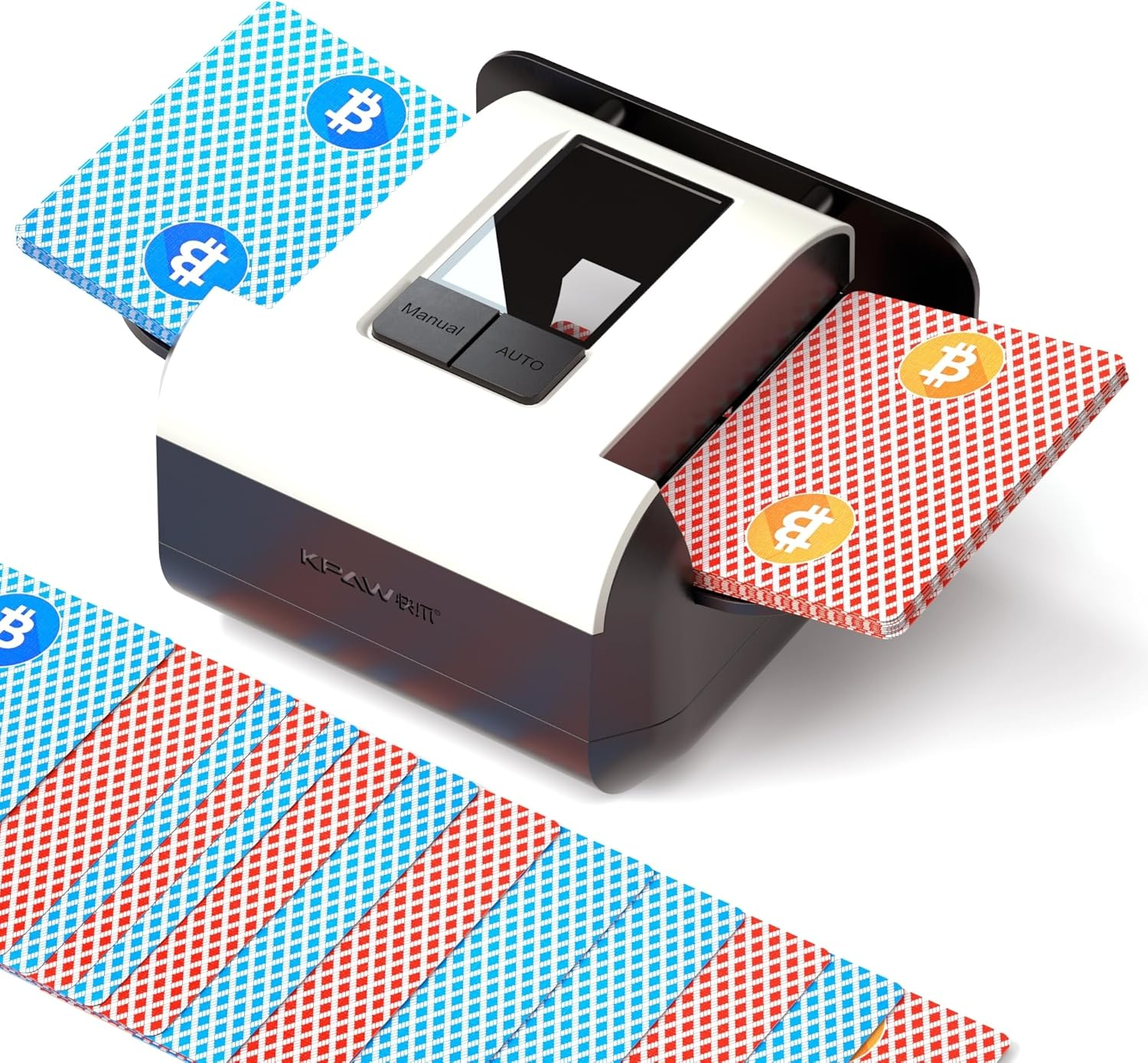 Automatic Card Shuffler, Playing Card Shuffler for 1-2 Decks - One-Press Shuffling, Fast, Reduced Jams, Quiet, Rechargeable, Portable Poker Card Shuffler for UNO, Blackjack, Skip-Bo, Bridge, Phase 10 image number 6