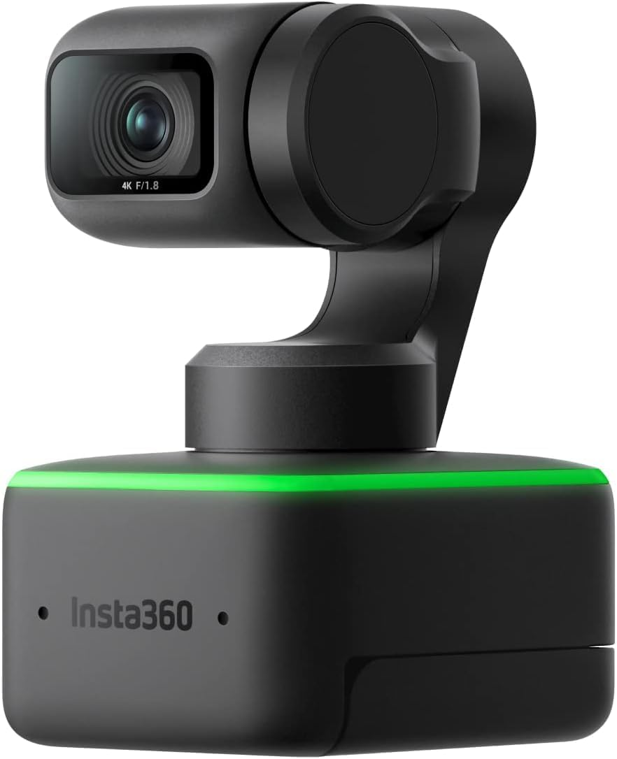 Insta360 Link 4K PTZ Webcam Kit with 1/2" Sensor, AI Tracking, Gesture Control, HDR, Noise Cancelling Microphones, Specialized Modes, Webcam for Laptop, Video Calls image number 5