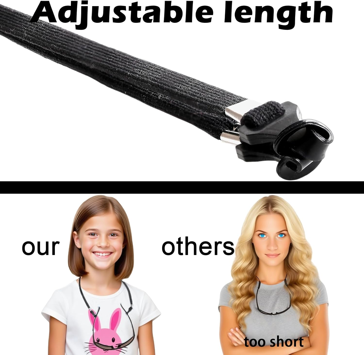 4Pcs Glasses Chain, Sunglasses Chains, Glasses Straps for Men and Women Chain Cord Eyewear Retainer image number 2