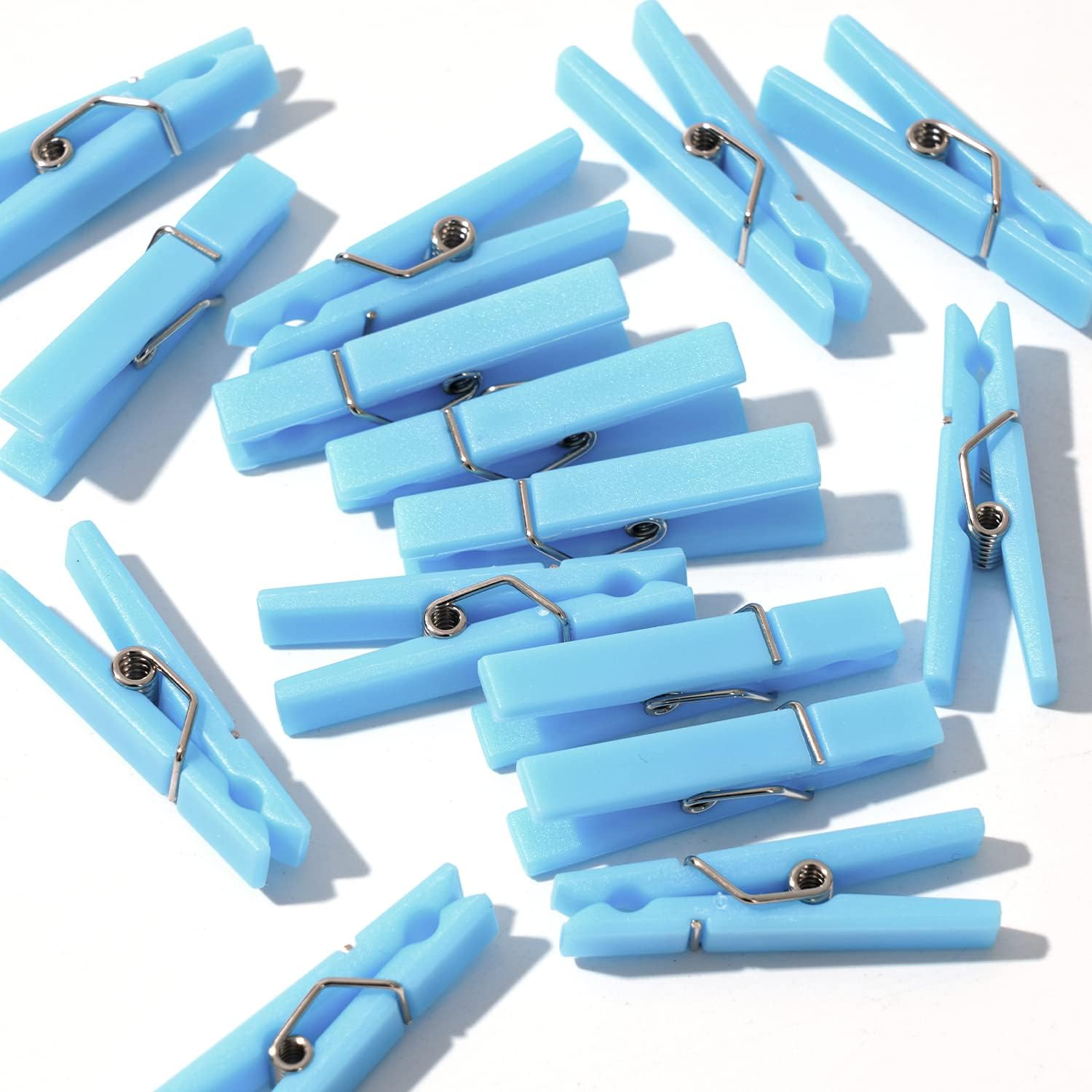 60PCS Baby Shower Clothespin Games Mini Clothes Pins 1.4 Inch for Party Decorations (Yellow)
