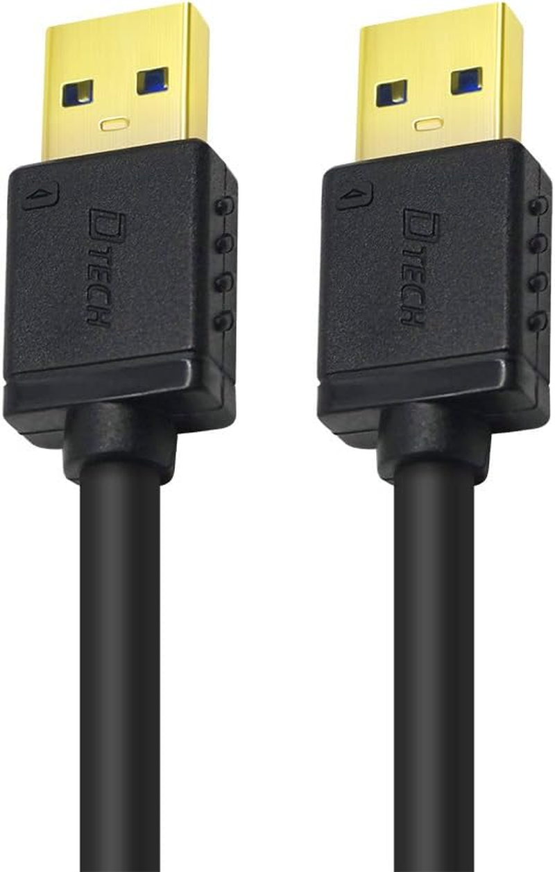 DTECH USB 3.0 Type a Cable 2M Male to Male High Speed Data Cord in Black 6Ft image number 3