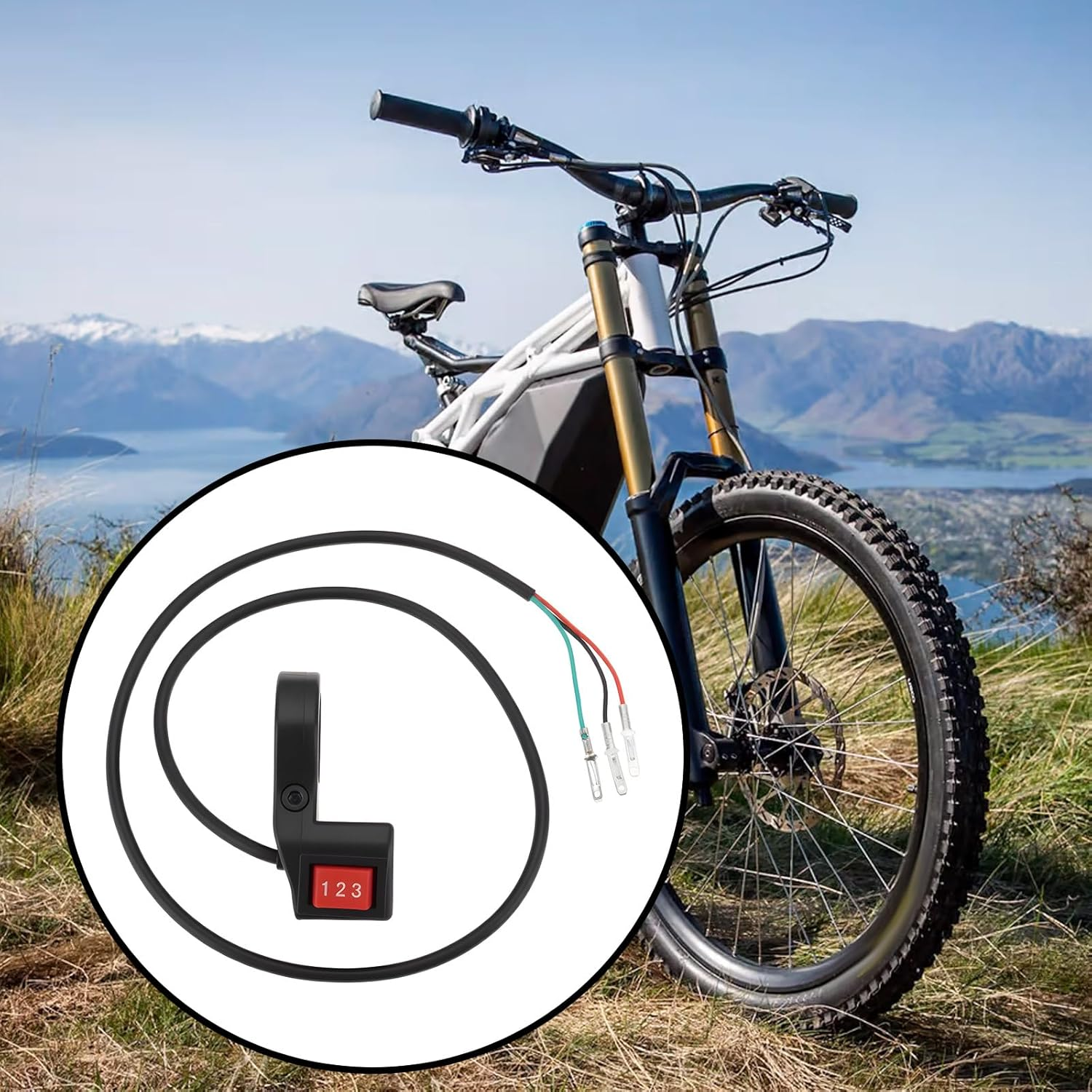 Ecsing 2Pcs 22Mm Handlebar 3 Speed Module Switches for Motorcycle E-Bike Scooters image number 6