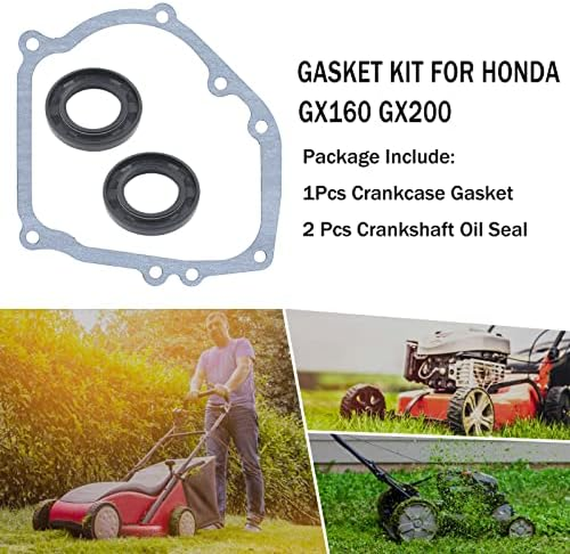 Atunee Cylinder Gasket Crankcase Crankshaft Oil Seal Kit for Honda GX160 GX200 168F 5.5HP 6.5HP image number 1
