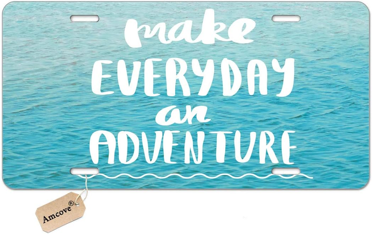 Amcove License Plate Greetings from Nebraska Vintage Rusty Metal Sign with American Flag Aluminum Metal License Plate Car Tag Novelty Home Decoration for Women Girls Men Boys,6 X 12 Inch