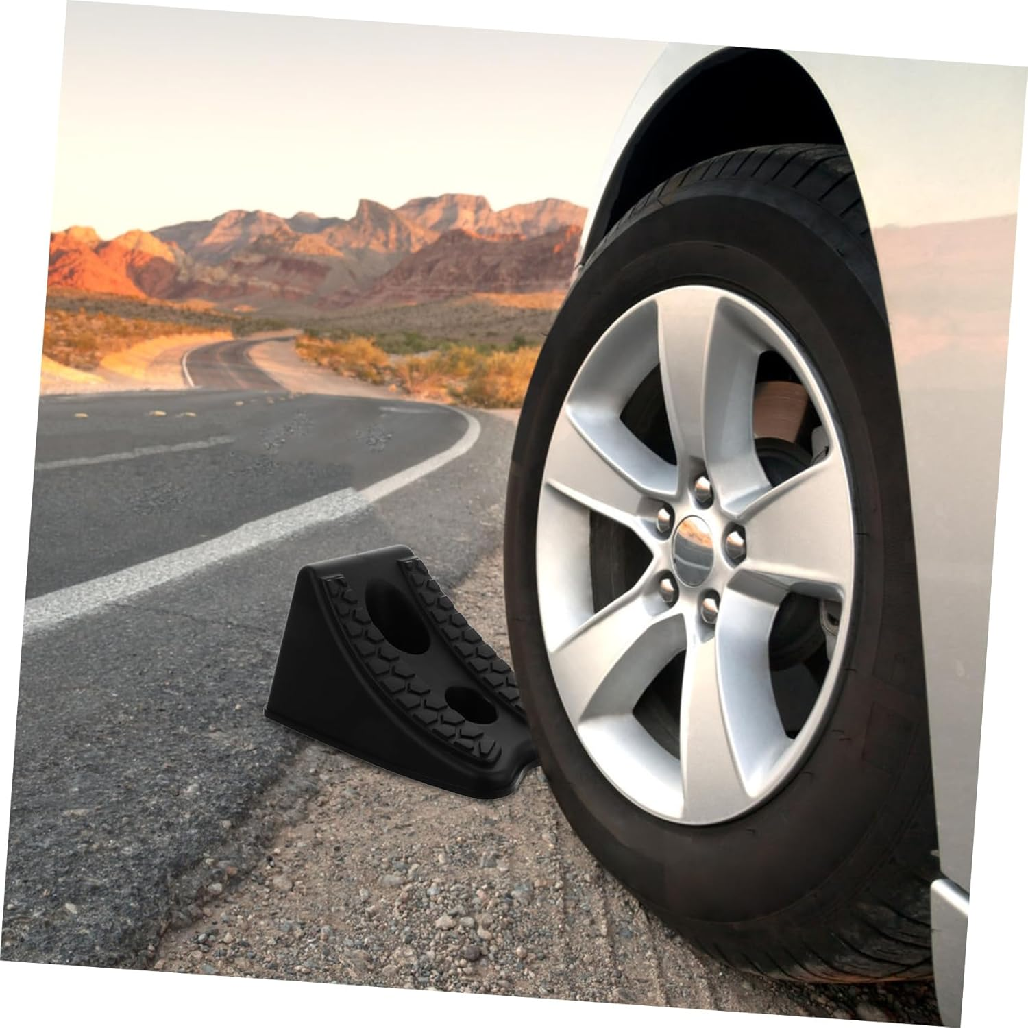 4Pcs Wheel Chocks for Car Heavy Duty Car Wheel Chock Automotive Stabilizer Pad Tire Tire