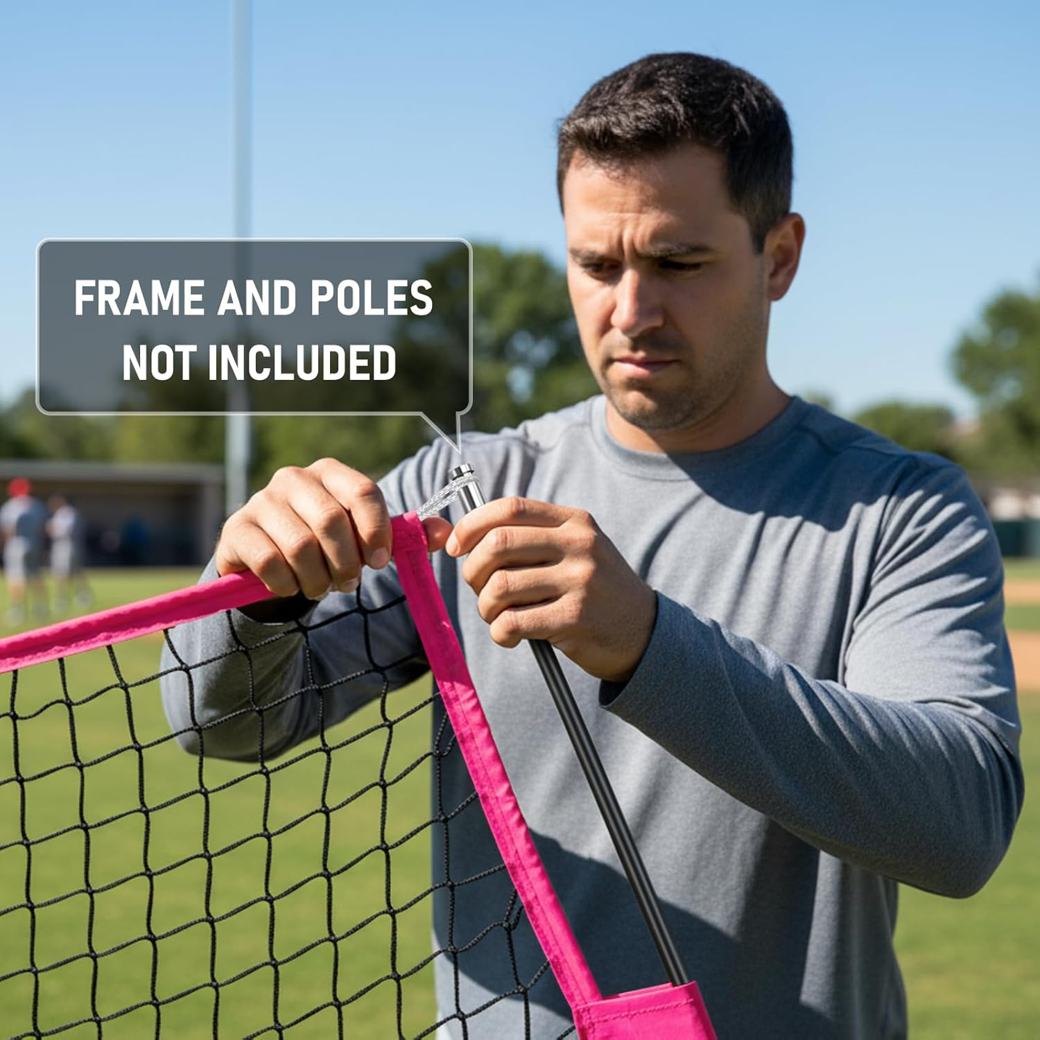 7X7 Ft Baseball Net for Batting Pitching Hitting, Softball Pitching Net with Strike Zone, Tee, Ball Caddy, Softball Batting Net Baseball Training Equipment for Kids Adult Youth Sport Practice image number 6