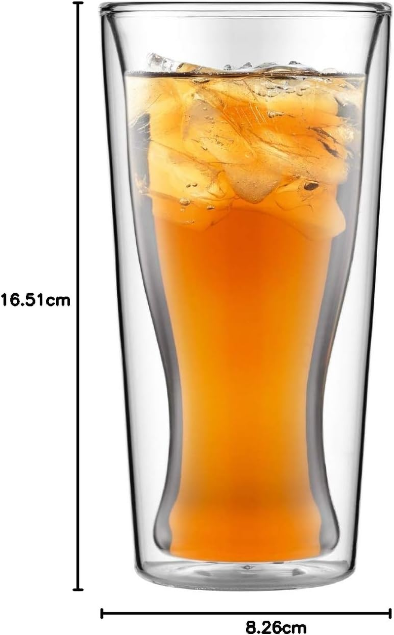 Bodum 2 Piece 12 Oz SKAL Double Wall Glass, Clear image number 5