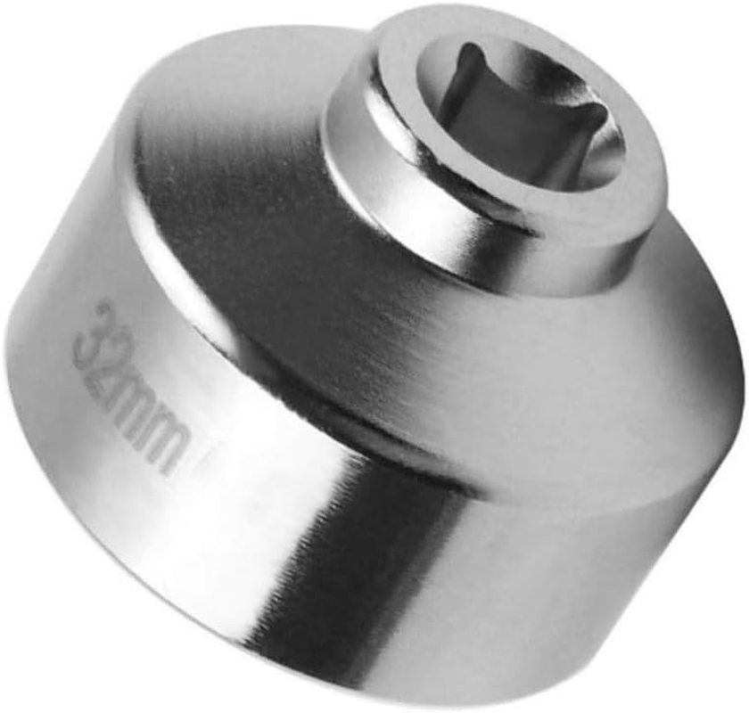 Zicojia 32Mm Socket-Oil Filter Wrench Tool,Steel Quickly Oil Filter Removal Tool,3/8Inch Drive Oil Filter Socket Tool Easy Install Easy to Use image number 6
